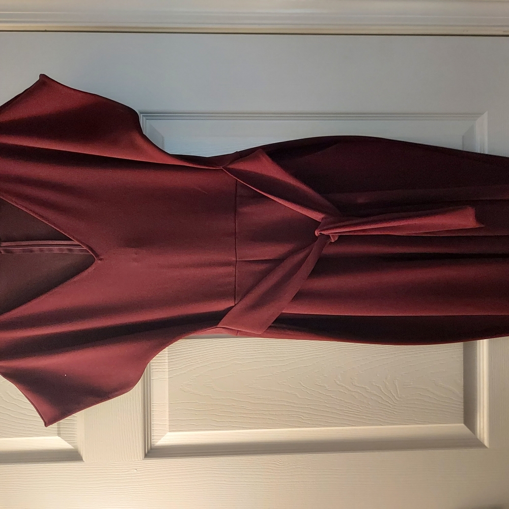 Elegant Burgundy Jumpsuit